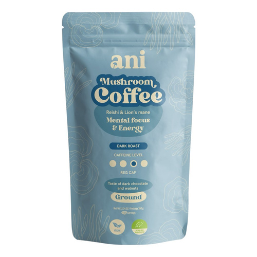 Kawa mielona arabica z reishi i lion's mane 350 g - Ani (EKO)