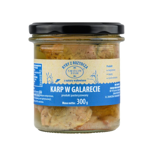 Karp w galarecie bezglutenowy 300 g - Smolin Fish