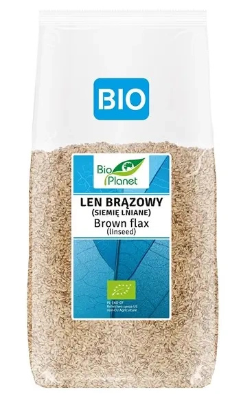 Len brązowy siemię lniane 400 g - Bio Planet (EKO)
