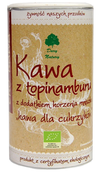 KAWA Z TOPINAMBURU Z DODATKIEM KORZENIA MNISZKA BIO 200 g - DARY NATURY