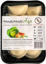 PIEROGI Z KAPUSTĄ I GRZYBAMI BEZGLUTENOWE 275 g - MAMA VEGE