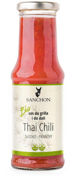 Sos thai chili wegański bezglutenowy 210 ml - Sanchon (EKO)