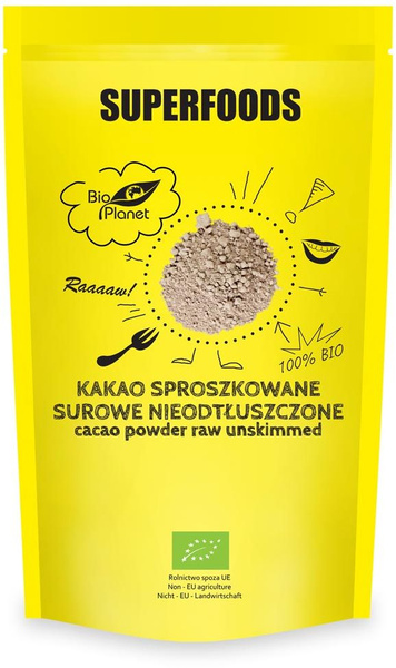 Kakao Sproszkowane Surowe Nieodtłuszczone 150g - Bio Planet Superfoods