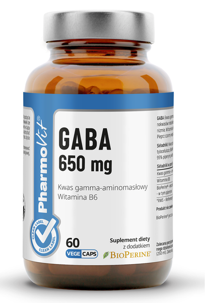 Gaba bezglutenowa 60 szt. (650 mg) - Pharmovit