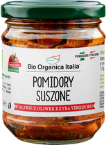 POMIDORY SUSZONE W OLEJU BIO 190 g (SŁOIK) - BIO ORGANICA ITALIA