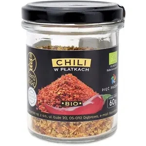 Chili płatki bezglutenowe 60 g - Pięć Przemian (EKO)