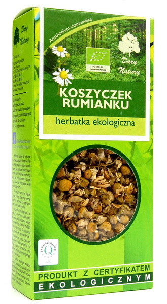 Herbatka z koszyczków rumianku 25 g - Dary Natury (EKO)