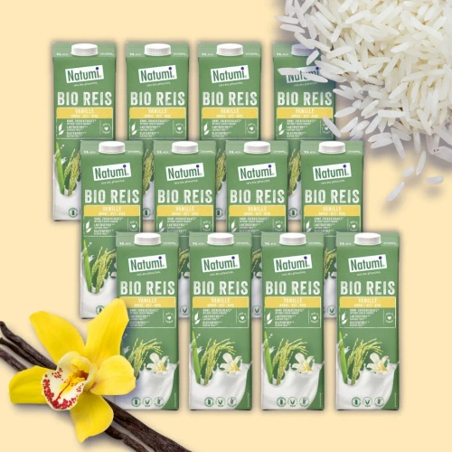 Napój ryżowo waniliowy bez cukru bezglutenowy 12 x 1 l - Natumi (EKO)
