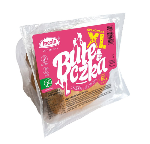 Bułki słodkie XL bezglutenowe 4 szt. 160 g - Incola