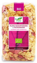 Płatki Kukurydziane z Truskawkami 250g - Bio Planet