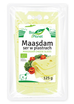 Ser maasdam w plastrach 125 g - Bio Planet (EKO)