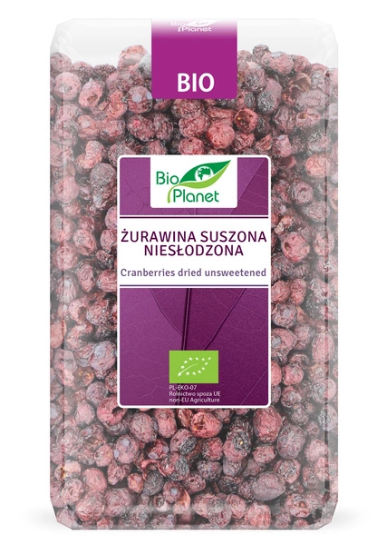 Żurawina Suszona Niesłodzona 150g - Bio Planet