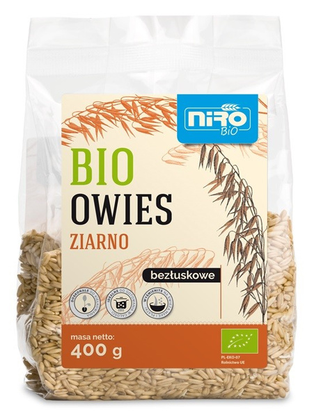 Owies ziarno bezłuskowe 400 g - Niro (EKO)