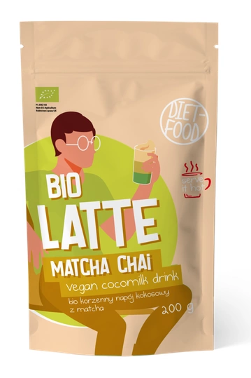 Matcha Latte Chai - Napój Kokosowo - Korzenny Z Matchą Bio 200 G - Diet-Food