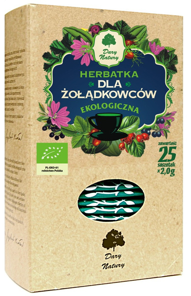 Herbatka dla żołądkowców 25 szt. 50 g - Dary Natury (EKO)