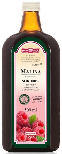 Sok z Owoców Malin 500ml - Polska Róża