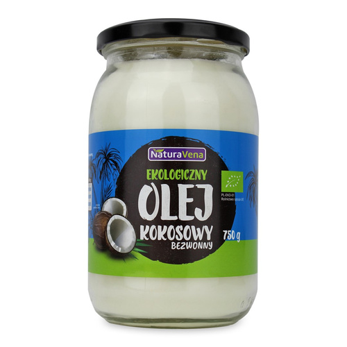 Olej Kokosowy Rafinowany 750g - NaturaVena