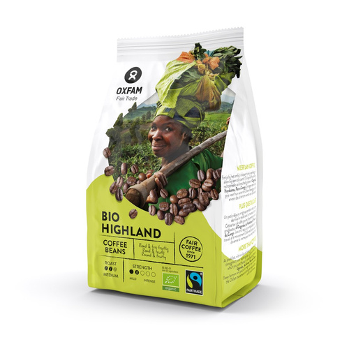 Kawa ziarnista arabica / robusta wysokogórska fair trade 250 g - Oxfam (EKO)