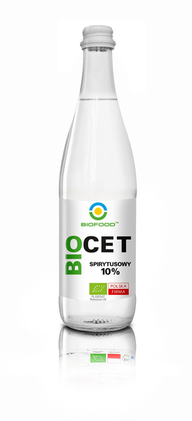 Ocet spirytusowy 10 % bezglutenowy 500 ml - Bio Food (EKO)