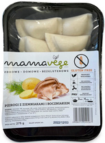 PIEROGI Z ZIEMNIAKAMI I BOCZNIAKIEM BEZGLUTENOWE 275 g - MAMA VEGE