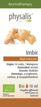 Olejek eteryczny imbir 10 ml - Physalis (BIO)