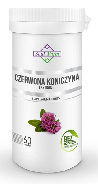 Czerwona koniczyna ekstrakt (300 mg) 60 szt. - Soul Farm
