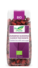 Żurawina Suszona Słodzona Cukrem Trzcinowym 100g - Bio Planet - EKO