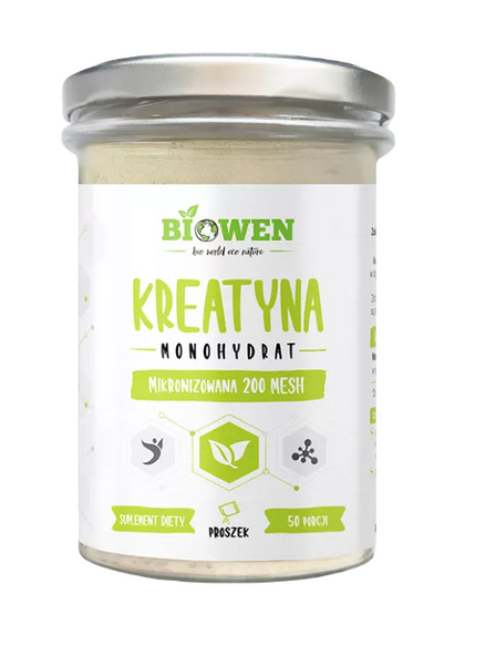 Kreatyna monohydrat proszek bezglutenowa 250 g - Hempking