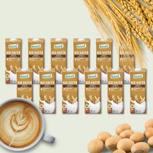 Napój owsiano sojowy barista bez dodatku cukru 12 x 1 l - Natumi (EKO)