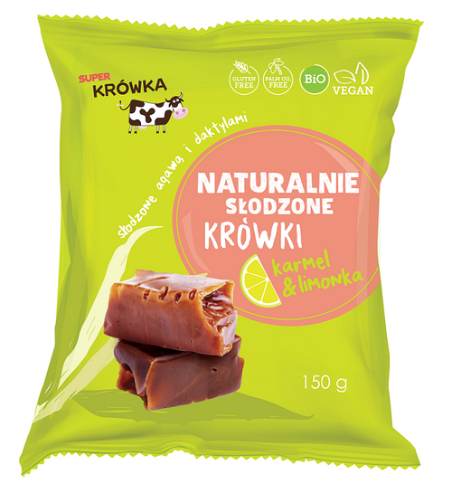 KRÓWKI O SMAKU KARMELU I LIMONKI BEZGLUTENOWE BIO 150 g - ME GUSTO (SUPER KRÓWKA)