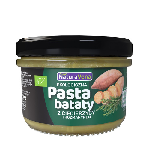 Pasta z ciecierzycy i batatów z rozmarynem 185 g - Naturavena (BIO)