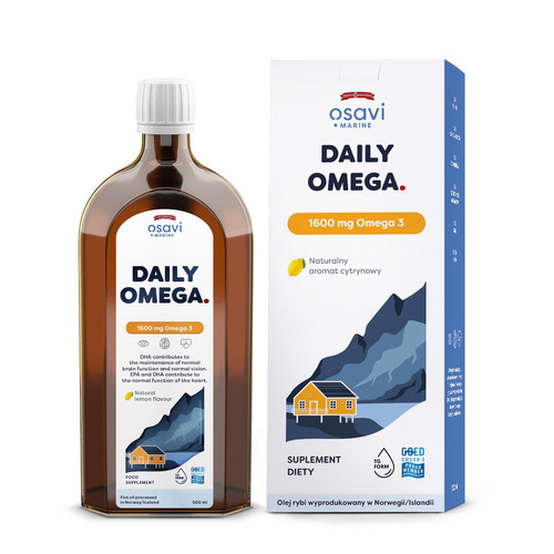 Omega-3 cytrynowy 1600 mg 500 ml - Osavi