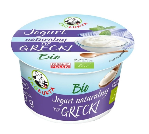 Ekologiczny Jogurt Naturalny Typu Greckiego 180g - EkoŁukta