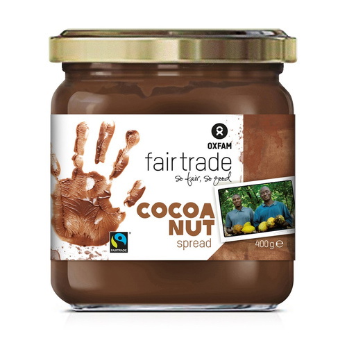 Krem orzechowo kakaowy fair trade bezglutenowy 400 g - Oxfam