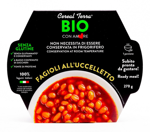 Fasolka Cannellini Z Pomidorami Bio 270 G - Cereal Terra