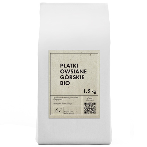 Płatki owsiane górskie 1,5 kg - The Planet (EKO)