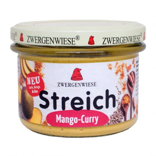 Pasta słonecznikowa z mango i curry bezglutenowa 180 g - Zwergenwiese (BIO)