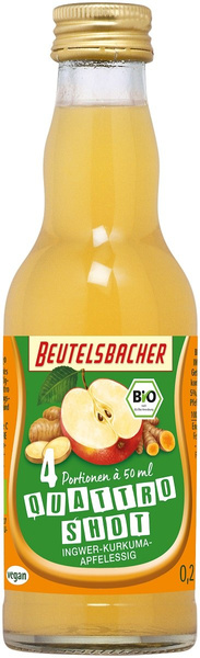 Shot na odporność jabłko imbir kurkuma acerola 200 ml - Beutelsbacher (EKO)