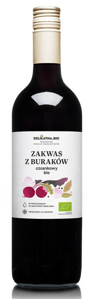 ZAKWAS Z BURAKÓW CZOSNKOWY BIO 700 ml - ZAKWASOWNIA