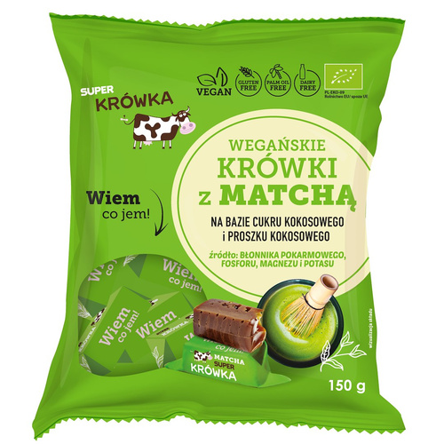 Krówki z matchą bezmleczne bezglutenowe 150 g - Me Gusto (EKO)
