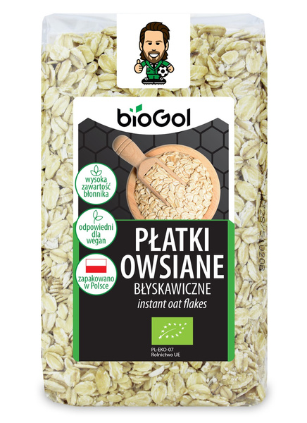 Płatki owsiane błyskawiczne 300 g - Biogol (BIO)