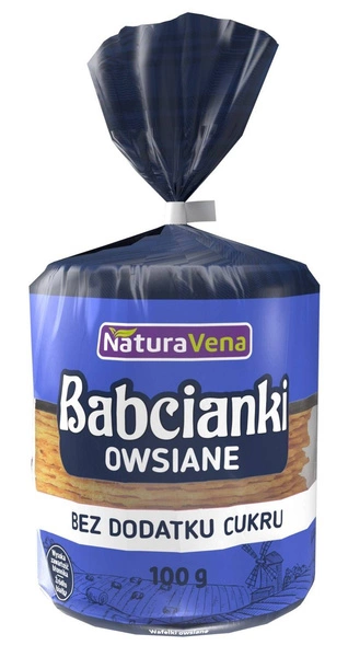 Babcianki Owsiane Bez Dodatku Cukrów 100 G  -  NATURAVENA