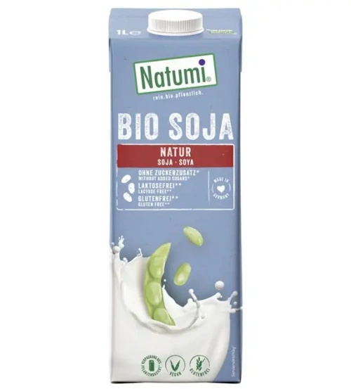 Napój sojowy bez dodatku cukru bezglutenowy 8 x 1 l - Natumi (EKO)