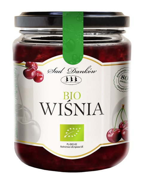 Wiśnia 80% Owoców Bez Cukru 260g - Sad Danków