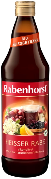 Grzaniec Bezalkoholowy Jabłko - Czarny Bez - Miód Bio 750 Ml -  RABENHORST