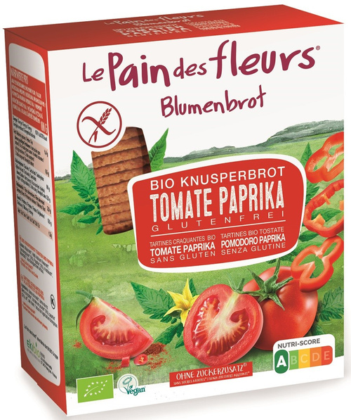 Pieczywo chrupkie pomidorowo paprykowe bezglutenowe 150 g - Le Pain Des Fleurs (EKO)