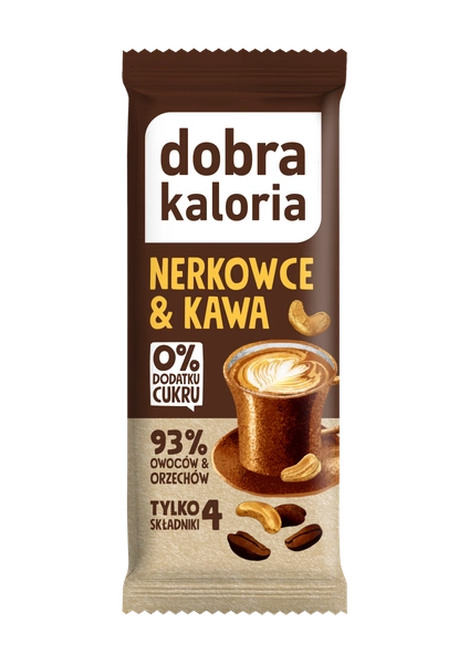 Baton Owocowy Kawa i Orzech 35g - Dobra Kaloria