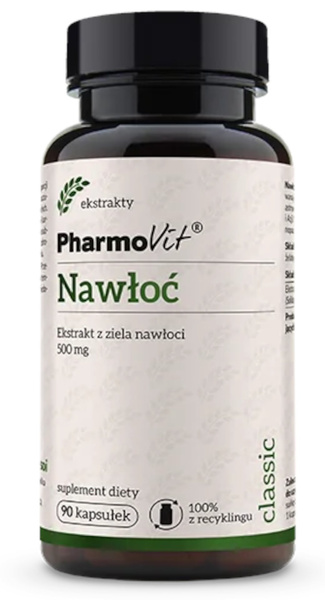 Nawłoć ekstrakt bezglutenowa 90 szt. (500 mg) - Pharmovit