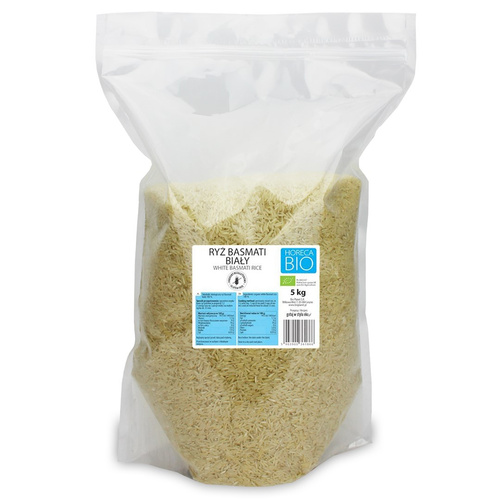 RYŻ BASMATI BIAŁY BEZGLUTENOWY BIO 5 kg - HORECA