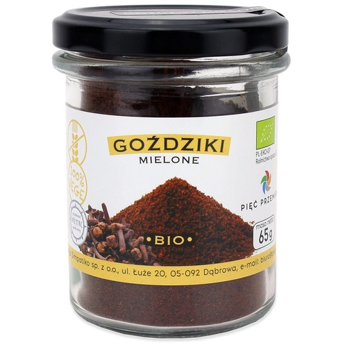 Goździki Mielone Bezglutenowe Bio 65 G - Pięć Przemian